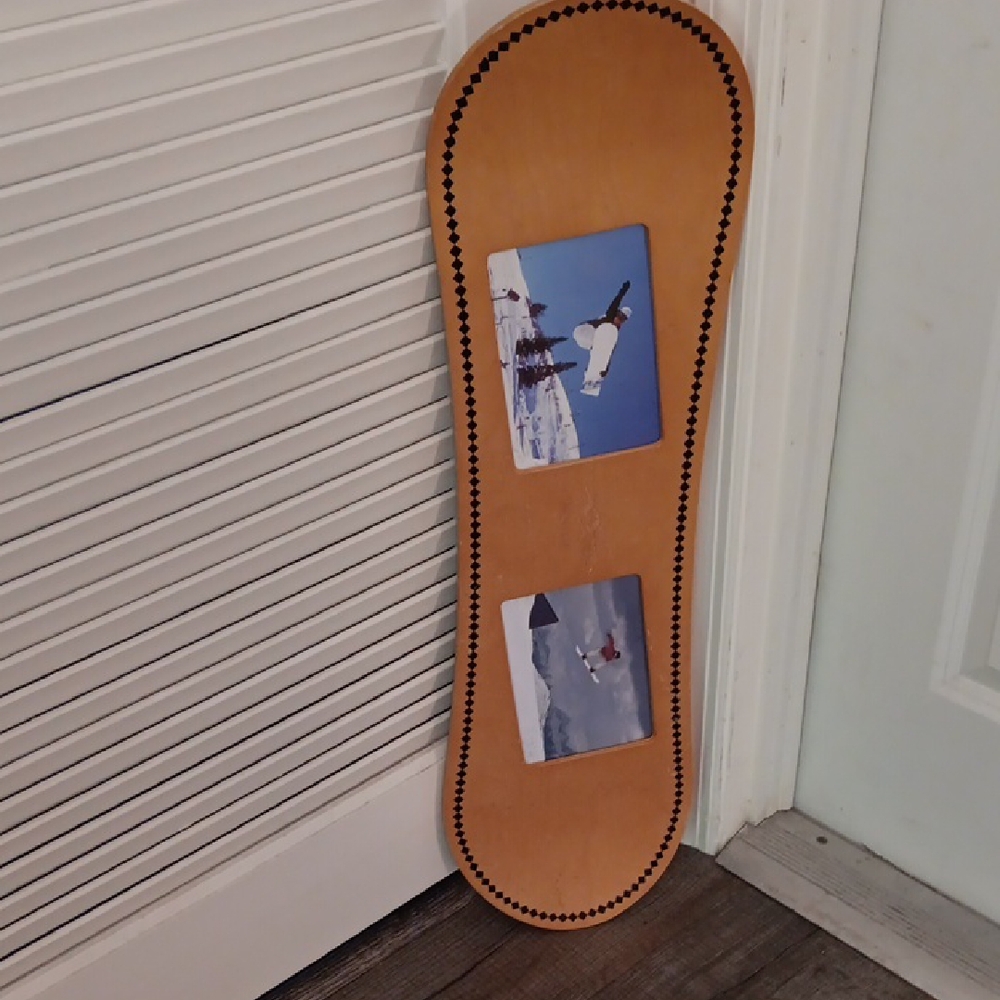Beaver Creek Decorative Snowboard Wall Photo Frame Art 30X7